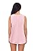 Chvity Women's Criss Cross Casual Cami Shirt Sleeveless Tank Top Basic Lace up Blouse (L, Pink)