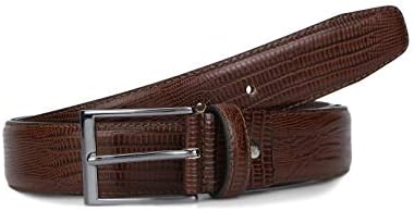 CRUST Men's Leather Belt (BO_35LIZ_059_COG_XL_Cognac_X-Large)