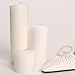 1 X Hanna's 3x3 Pillar Candle (White Unscented) - 3x3-Unscented