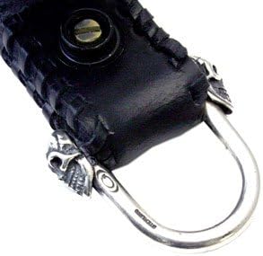 Amazon ガボラトリー ガボール Gaboratory Gabor ラージ レザー ベルトループ サイド ステッチ シルバー ミディアム スカル ガボラトリー ロゴ スナップ Gaboratory愛知県正規代理店 ジュエリー 通販