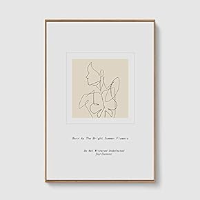 SIGNFORD Framed Canvas Home Artwork Decoration Line Art...