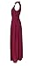 Howriis Women's Chiffon Wedding Party Bridesmaid Formal Dress (One Size, Wine Red)
