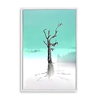 Framed Canvas Wall Art Tree Canvas Prints Home Artwork Decoration for Living Room,Bedroom - 16x24 inches