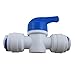 Reverse Osmosis Systems Quick Connect fittings Tube pipe Fittings combo,1/4 inch OD Quick Connect Push In to Connect(Ball Valve+T+I+L+1/4