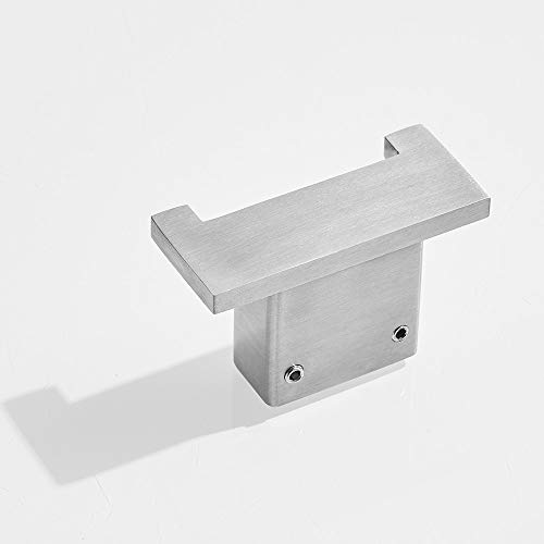 Heable Robe Hook Brushed Nickel, Bathroom Hardware Stainless Steel Robe Coat Hook Wall Mounted