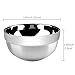 Stainless Steel Bowl, Kereda Stainless Steel Mixing Bowls 10 Pack Double Walled Insulated Metal Snack Nesting Bowl Set