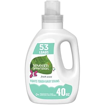 Seventh Generation Baby Concentrated Laundry Detergent, Fresh Scent, 40 oz (53 Loads)