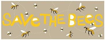 Save the bees bumper sticker