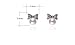 MISASHA Celebrity Designer Imitation Pearl Bowtie Studs Earrings
