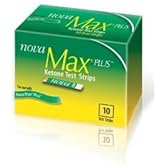 Nova Max Plus Ketone Test Strips - 10 Ct (Pack of 2)