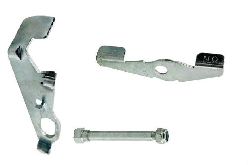 Durable Side Lock Brake Kit Replacement for 8" x 2" Swivel Casters with Notch