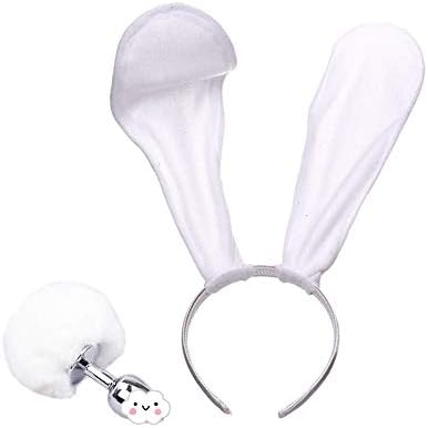 Plush Trainer Kits Stainless Steel Bunny Toy with Tail Set