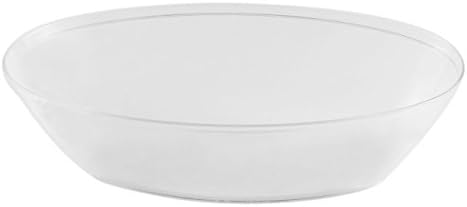 Kaya Collection - White Plastic Oval Serving Bowls 64oz - Disposable or Reusable - 1 Pack (3 Bowls)