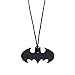 Bumkins DC Comics Batman Silicone Teething Pendant, Necklace Teether, Soft, Bacteria Resistant - Onyx