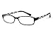 EyeBuyExpress Rectangle Blue Reading Glasses Magnification Strength 4.25