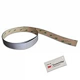 Salzmann 3M Scotchlite Reflective Sticker, High Visible Reflective Sticker, Silver, 1'' x 39'', 1 Roll