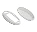 iJDMTOY Exact Fit Gloss Metallic White Smart Key Fob Shell Compatible with Nissan Armada Rogue GT-R Murano Pathfinder Sentra Leaf Titan (4-Button only)