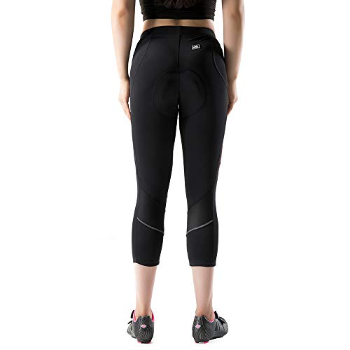 image for Santic Cycling Shorts Women 3D Padded 3/4 Bike Shorts Anti-Slip Bicycl