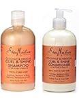 Shea Moisture Coconut & Hibiscus Curl & Shine Shampoo and Conditioner Set W/silk Protein and Neem Oil 13 Oz Bottles