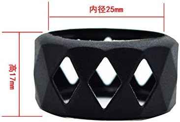 RUIYITECH Bubble Glass Tube Protective Cover Wrap Sleeve Skin For Zeus X Manta TFV8 TFV12 Prince Uforce T2 T1 Dead Rabbit RTA (2PCS) (Black) - Image 3