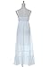 Anna-Kaci Womens Adjustable Spaghetti Strap Sleeveless Long Lace Boho Dress