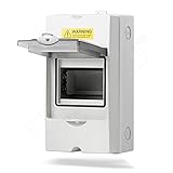 QILIPSU IP65 Clear Cover 4 Way Power Distribution