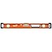 Swanson Tool Company 24 In Lighted Box Beam Level W/SUPERSHOCK® End Caps—Contractor Series, Orange
