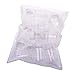 BLUECELL 20 Pieces Plastic Clear Empty Plastic Solid Powder Medicine Pill Cylindrical Chemical Container Reagent Bottle 80ml