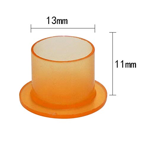 Needlehouse 1000pcs Tattoo Ink Caps Professional Tattoo Ink Cups With Base, Caps Plastic Pigment Cups Caps Tattoo Supplies (1311mm)