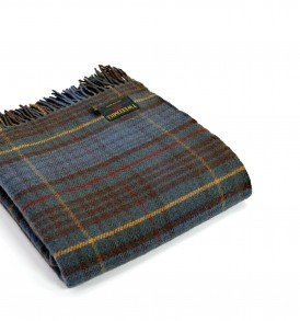 Tweedmill Textiles Pure Wool Knee Rug Throw - Hunting Stewart - 70 x 183 cm