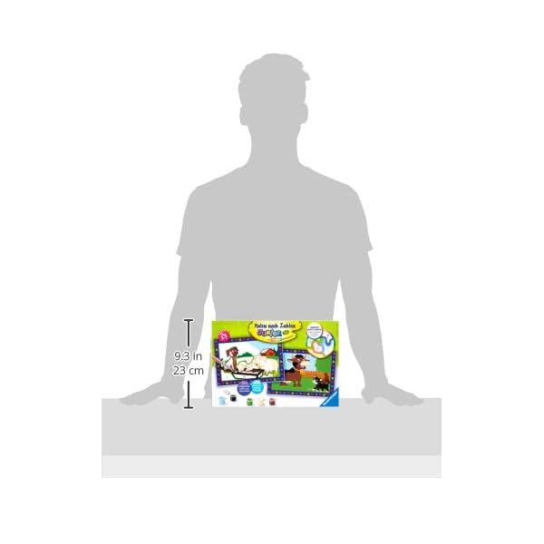 Ravensburger Malen nach Zahlen 27779 - Liebe Bauernhoftiere - Für Kinder von 5-7 Jahren – Bild 5