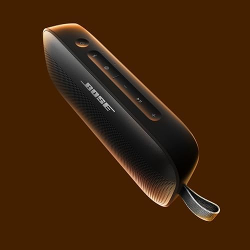 SoundLink Flex SE Tragbarer Bluetooth Lautsprecher (2. Gen.), Tragbarer Outdoor Lautsprecher, wasserdicht & staubdicht, mit naturgetreuem Klang, Ohne Mikrofon, bis zu 12 h Akkulaufzeit, Schwarz