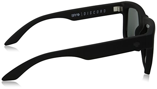 Spy Optic Discord Polarized Flat Sunglasses, Soft Matte Black/Happy Gray/Green Polar, 57 mm