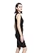 Dresses for Women Party One Off Shoulder Sleeveless Bodycon Shift Cocktail Tunics Pleated Wrap Frocks Black