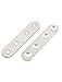 SamIdea 5-Pack 127x20x3mm SUS-304 Corner Brace Straight Support Shelf Brackets,4 Install Holes,with 20PCS Stainless Steel Screws