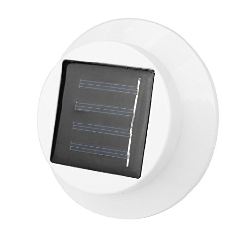 New 4 LED Solar Powered Gutter Light Outdoor/Garden/Yard/Wall/Fence/Pathway Lamp
