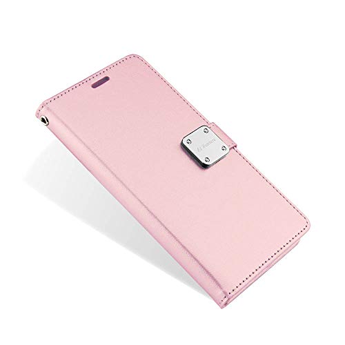 Samsung Galaxy S10e [El Lumiere Prime Wallet Case] Multi-Card Slot Wallet Case [Drop Protection] Premium Leather [Kickstand Feature] (P-Rosegold) - Thumbnail 4