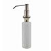 Comllen Commercial Brushed Nickel Stainless Steel Kitchen Sink Countertop Soap Dispenser With 10.6 Ounce Capacity, Brushed Nickel
