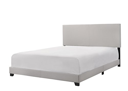 Crown Mark Upholstered Panel Bed in Stone Khaki, Queen - Thumbnail 7