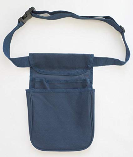 Double Pocket Cartridge Pouch/bag that also includes an adjustable belt (up to 54”), takes 50 cartridges or more. Available in blue or green (Blue)