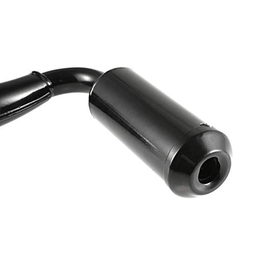 sthus 49cc 60cc 66cc 80cc High-Performance Racing Motorized Bicycle Gas Engine Motor Parts Muffler Expansion Chamber Exhaust Pipe - Black