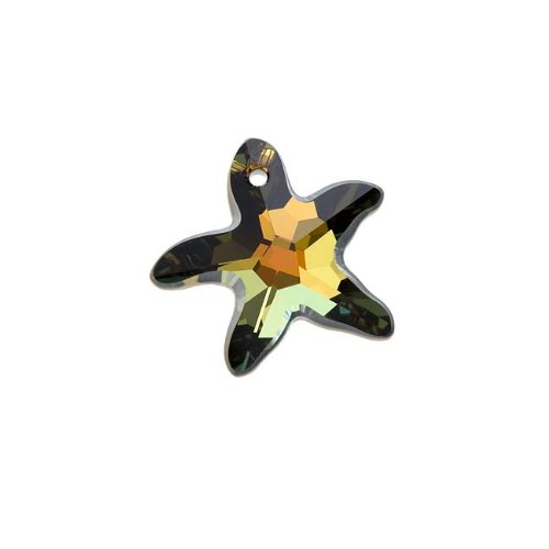 SWAROVSKI ELEMENTS Crystal Pendant, #6721 Starfish, 20mm, 1 Piece, Crystal Tabac