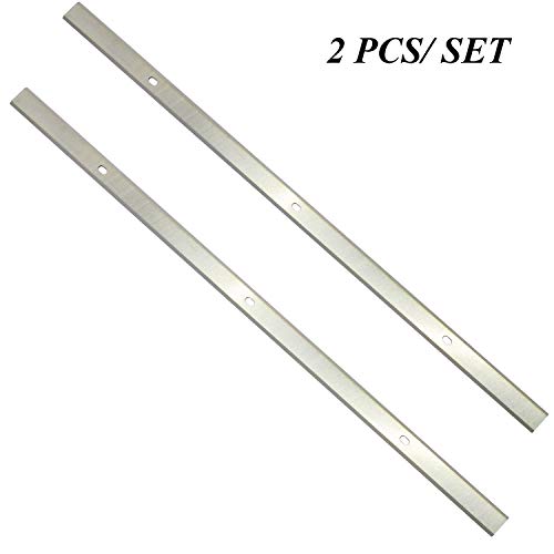 Planer Blades Knives 12.5 Inches HSS Replacement for Delta 22-560 22-562 22-565 TP400LS Craftsman 21758 Wen 6550 Triton TPT125 Performax Grizzly TP305 Porter Cable PC305TP 12-1/2"x15/32"x1/16"ï¼Œ 2pcs