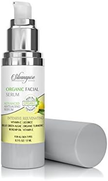 Vitamin C Facial Serum | Best Organic Natural Anti Aging Anti Wrinkle Serum by SilvanaPure | Fortified With Pro-Vitamin B5 For Smoother Younger Looking Skin - 0.5 Oz