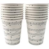 Sheet Music Paper Cups