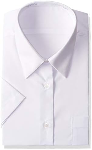 セシール 半袖スクールブラウス 形態安定 スクールシャツ 学生服 Yシャツ 女子 ホワイト Sloth Gr