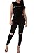 Meenew Women's Sleeveless Broken Hole Tie Waist Long Pants Jumpsuit