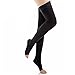 CTK Footless Compression Stockings-Thigh High Microfiber Medical Tight Socks 20-30mmHg