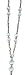 Women's Simple White Breakaway Clasp Beaded Lanyard, for ID Badge Card Holder Teacher Cruise Keys Keychain
