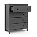 STORKCRAFT ALPINE 4 DRAWER CHEST - GRAY